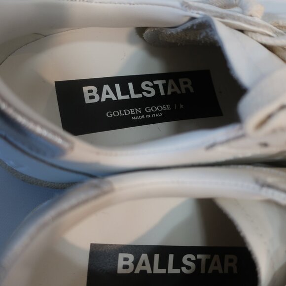 NWOB GGDB Golden Goose White Ball Star Double Quarter Leather Sneakers 39 US/9 - Picture 7 of 12